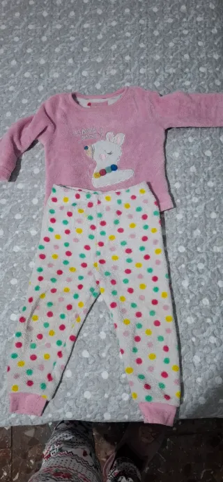 Pijama niña unicornio talla 24-36