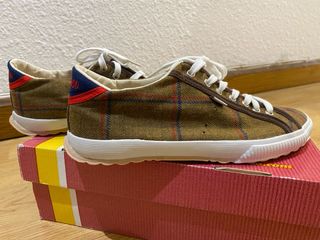 Zapatillas El Ganso Marrones Cuadros