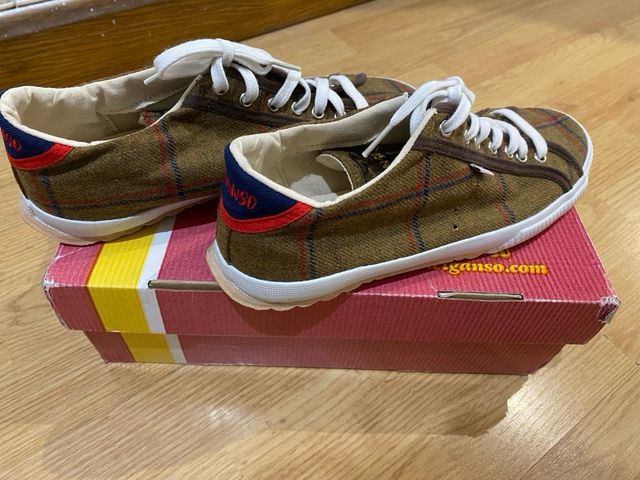 Zapatillas El Ganso Marrones Cuadros