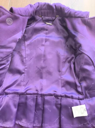 Cappotto bambina To be too viola 5 anni