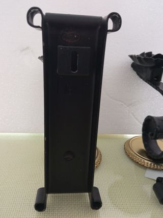 Apliques de forja negros sin cableado.