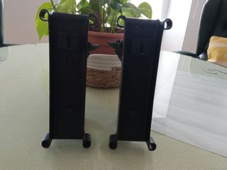 Apliques de forja negros sin cableado.