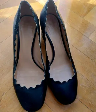 Zapatos salón Chloe T38 Negros