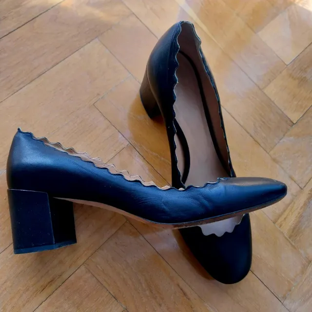 Zapatos salón Chloe T38 Negros