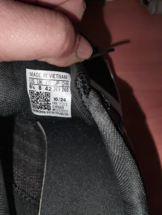 Zapatillas Adidas Talla 42 Negras Blancas