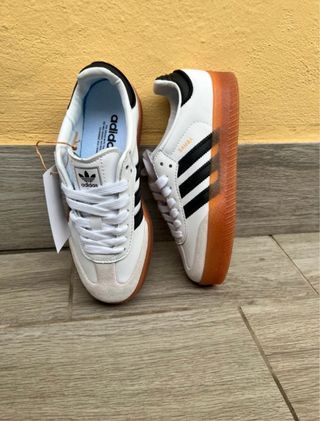 Adidas Samba Donna Bianco/Marrone Taglia 37
