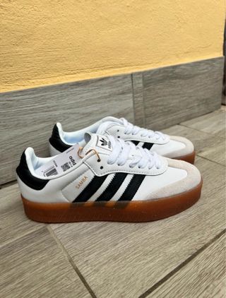 Adidas Samba Donna Bianco/Marrone Taglia 37