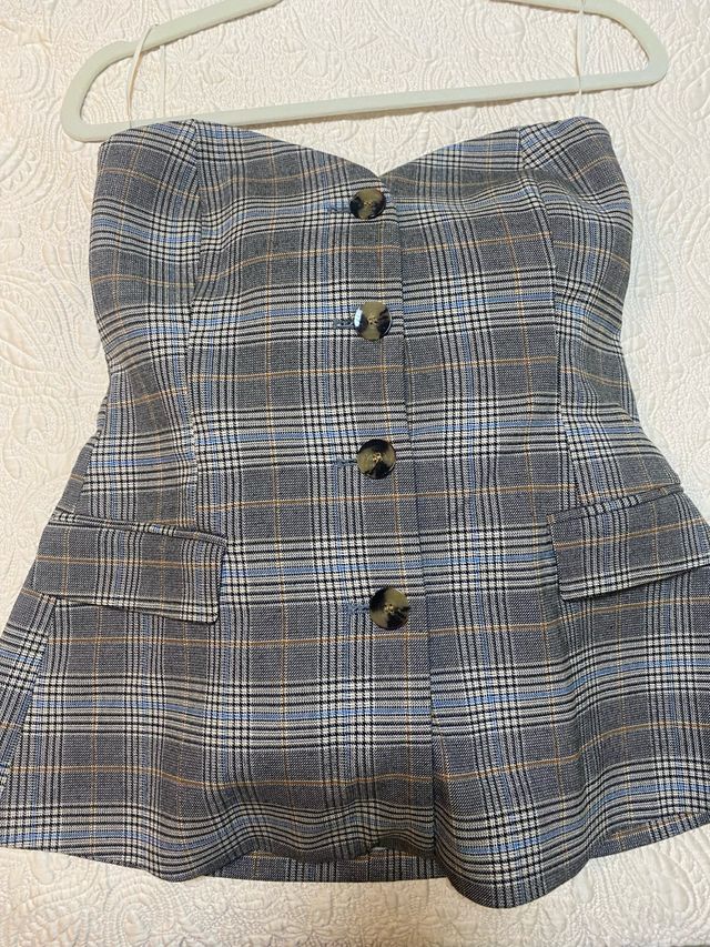 Chaleco Zara cuadros