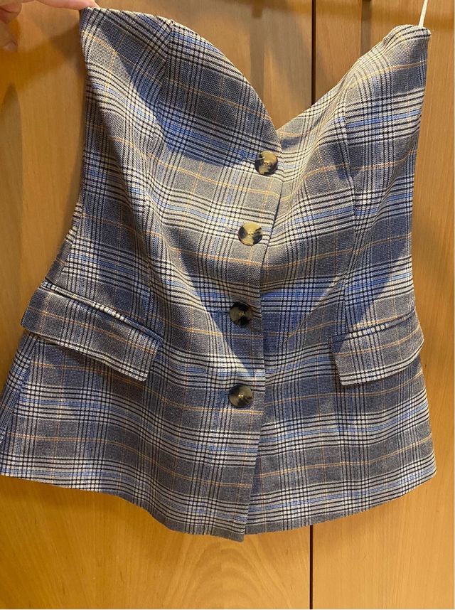 Chaleco Zara cuadros