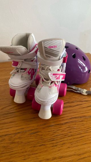Patines Roces Talla 26-29 4 Ruedas + Casco 50-54