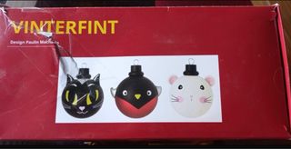 Set 3 Bolas Navidad Animales