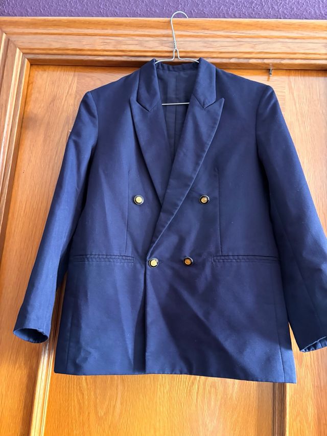 Americana niño azul