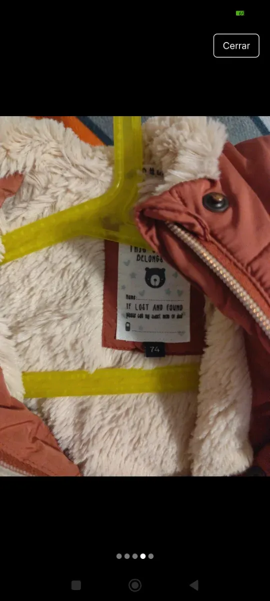 2 chaquetas bebé talla 74cm