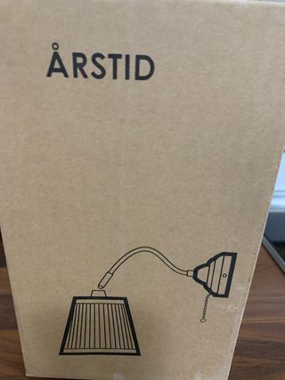 Lámpara Aplique Pared Ikea ARSTID Níquel/Blanco