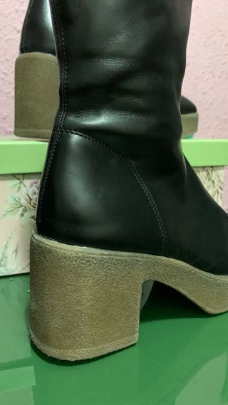 Botas negras tacón plataforma