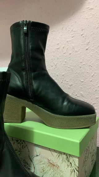 Botas negras tacón plataforma