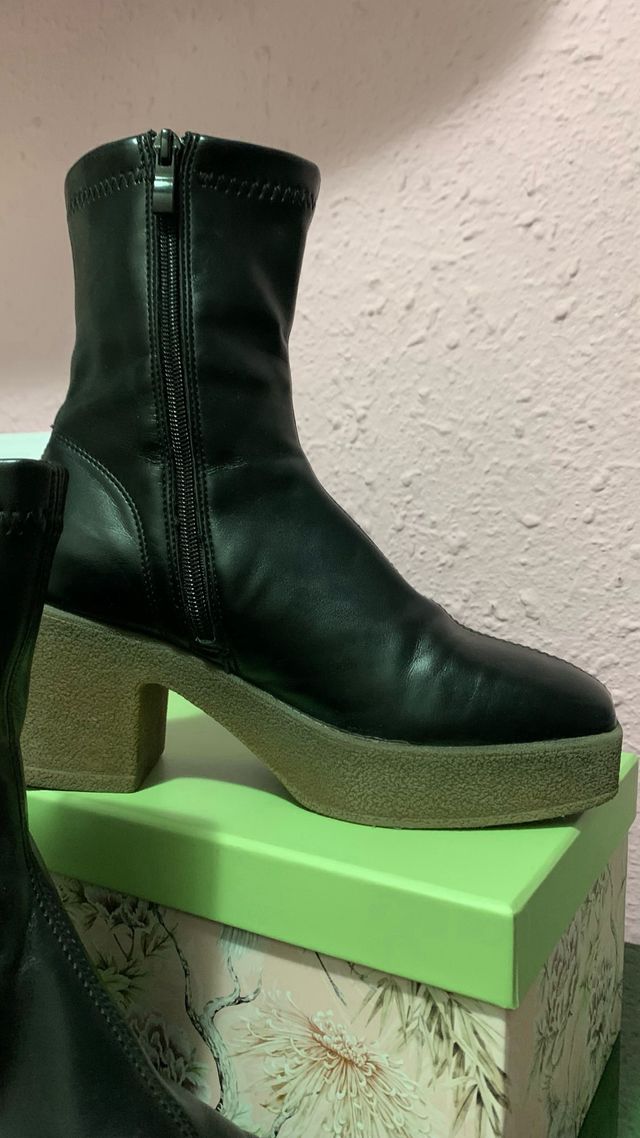 Botas negras tacón plataforma