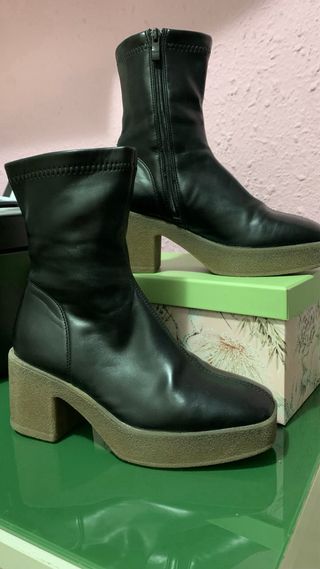 Botas negras tacón plataforma