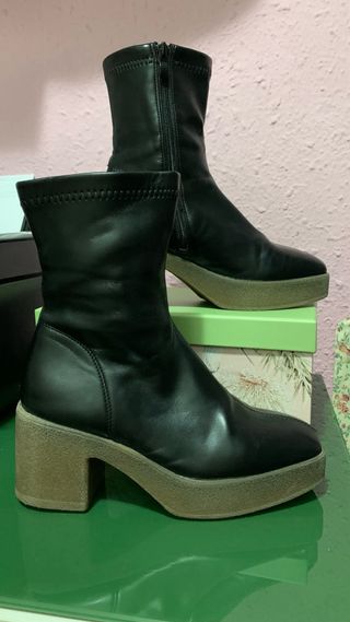 Botas negras tacón plataforma