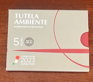 Moneta 5 Euro Italia 2023 Tutela Ambiente
