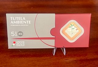 Moneta 5 Euro Italia 2023 Tutela Ambiente