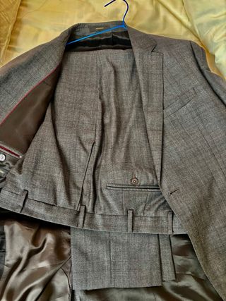 Traje Massimo Dutti Gris Hombre