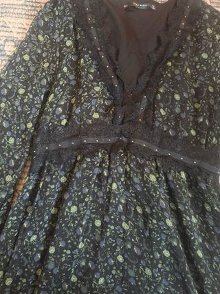 Vestido Zara floral manga larga