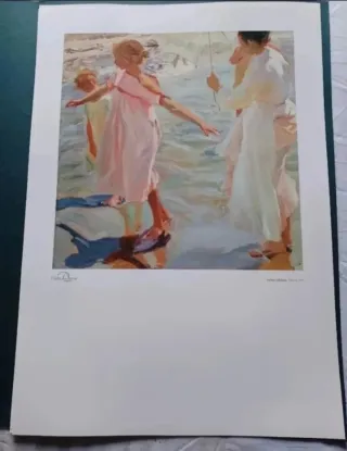 Láminas antiguas Joaquín Sorolla