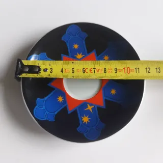 NUEVO! SET de 4 TAZAS Y PLATILLOS CON SOPORTE