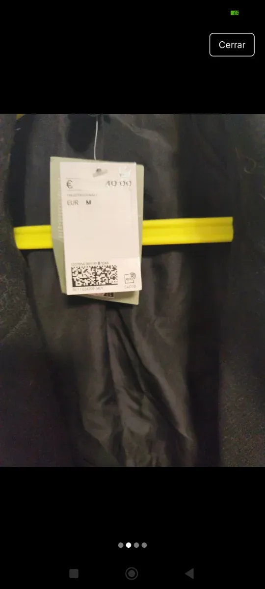 Chaqueta americana negra mujer