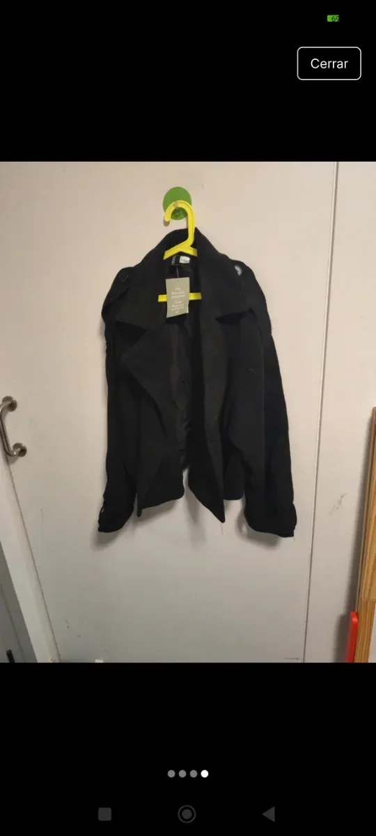 Chaqueta americana negra mujer