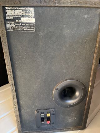 Equipo de música Technics plata y negro