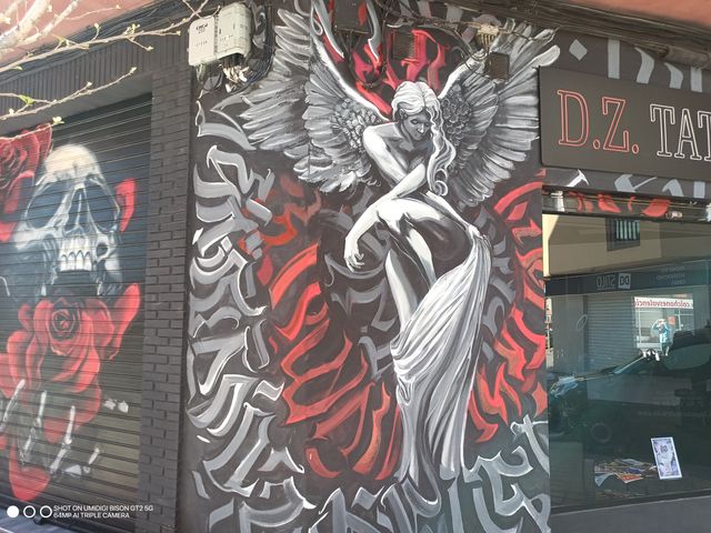 Arte Mural Grafiti PINTOR diseño deco comercial