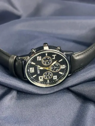 Orologio MSCXDK cinturino nero similpelle