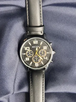 Orologio MSCXDK cinturino nero similpelle