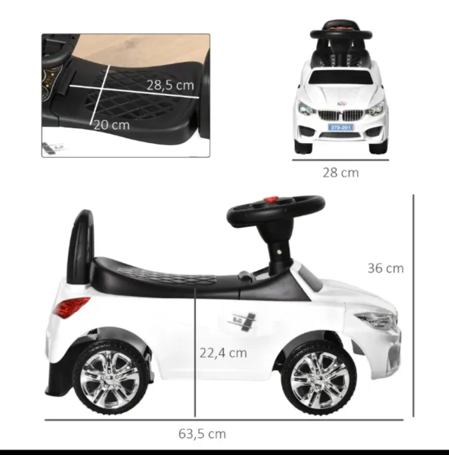 Correpasillos blanco para bebé