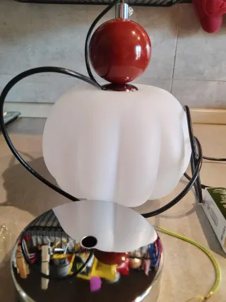 Lampada Sospensione Moderna Vetro Metallo Plastica