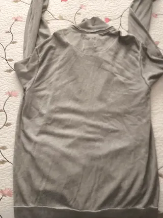 Sudadera Desigual cremallera gris XL