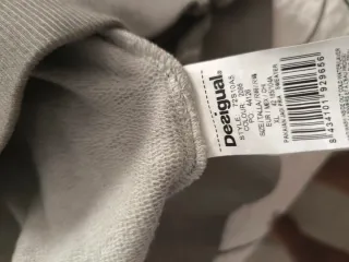 Sudadera Desigual cremallera gris XL