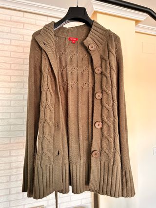 Chaqueta punto larga TUM cinturón Talla 46