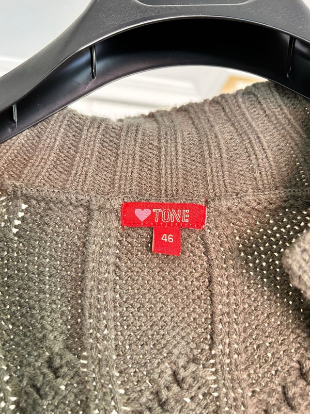 Chaqueta punto larga TUM cinturón Talla 46