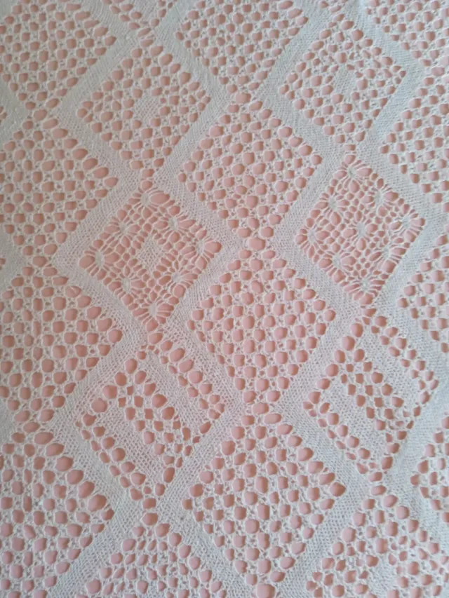 Colcha de encaje de bolillos