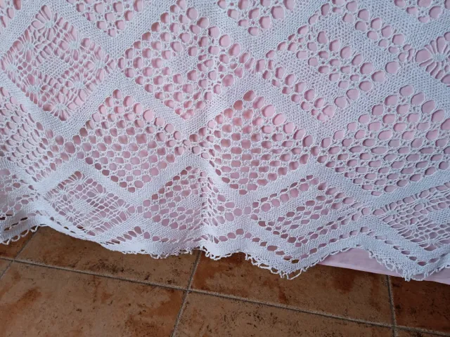 Colcha de encaje de bolillos