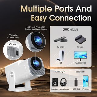 Proyector Portátil Nuevo 4K WiFi 6 Bluetooth 5.2