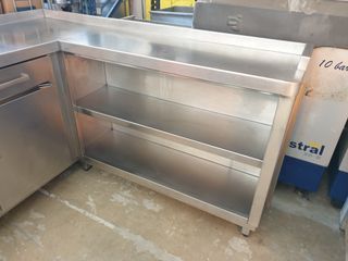 Mesa Armario Inoxidable en L