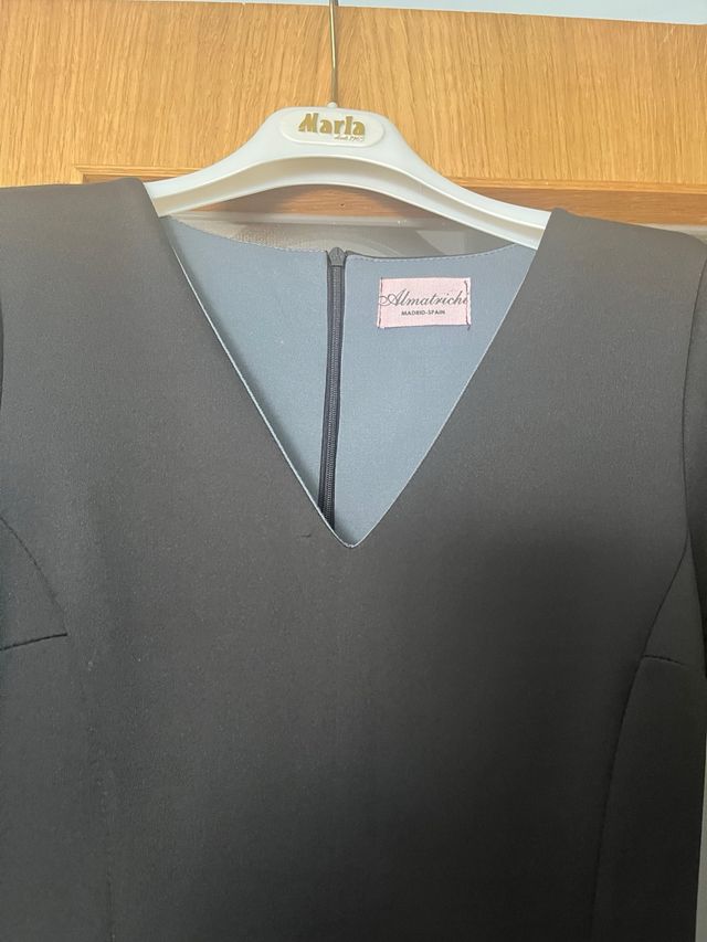 Vestido Almatrichi vuelo negro y gris