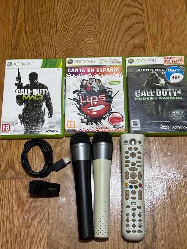 Pack Xbox 360: 3 Juegos + Micrófonos