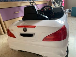 Coche Batería Infantil Mercedes Blanco