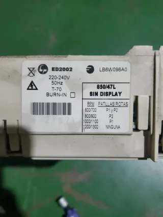 Placa Electrónica lavadora endesa/fagor