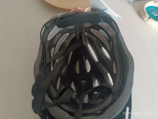 Casco Bici Adulto Nero Dettagli Verdi L/XL-58/61